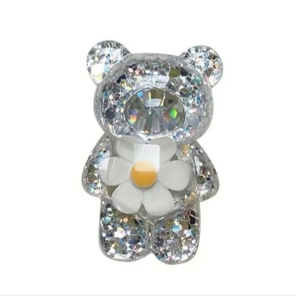 CellPhone  Finger Stand Cute Bear Daisy Phone Comfortable Grip Anti-Slip Creat - Picture 3 of 10